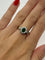 Bague 53 Bague en or blanc 18K avec émeraude 0,60 ct et diamants 1 ct 58 Facettes 00071401