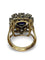 Bague 51 Bague vintage en or rose 18K avec saphir 3 ct et diamants 58 Facettes 75801