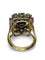 Bague 51 Bague vintage en or rose 18K avec saphir 3 ct et diamants 58 Facettes 75801