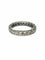 Bague 50 Alliance tour complet en or blanc 18K et diamants 0,23 ct 58 Facettes 00070701