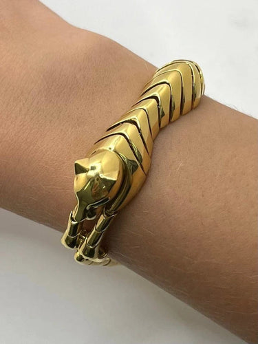 Bracelet Bracelet panthère en or jaune 18 carats 58 Facettes 839