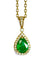 Collier Collier en or jaune 18K avec émeraude et diamants 58 Facettes