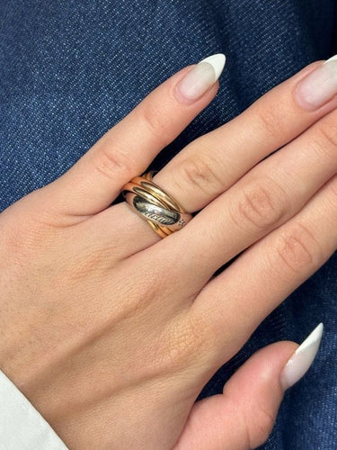 Bague 49 Cartier Trinity - Bague 6 anneaux en or jaune, rose et blanc 18K 58 Facettes 864