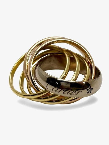 Bague 49 Cartier Trinity - Bague 6 anneaux en or jaune, rose et blanc 18K 58 Facettes 864