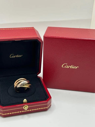 Bague 49 Cartier Trinity - Bague 6 anneaux en or jaune, rose et blanc 18K 58 Facettes 864