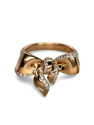 Bague 53 Damiani - Bague en or rose 18K et diamants 0,35 ct 58 Facettes 866