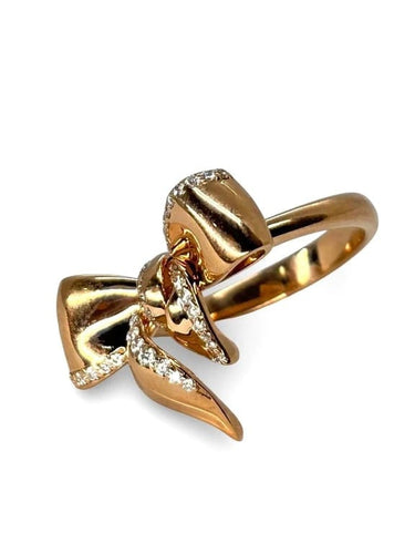 Bague 53 Damiani - Bague en or rose 18K et diamants 0,35 ct 58 Facettes 866