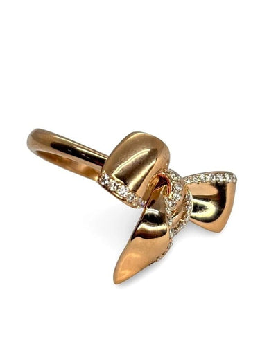 Bague 53 Damiani - Bague en or rose 18K et diamants 0,35 ct 58 Facettes 866