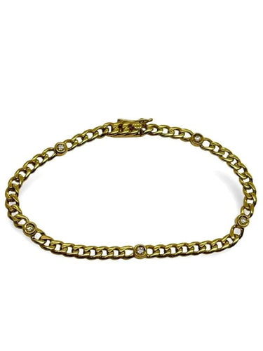 Bracelet Bracelet en or jaune 18K et diamants 0,40 ct 58 Facettes 978