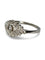 Bague 57 Bague ancienne en or blanc 18K et diamants 0,25 ct 58 Facettes 1007
