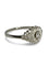 Bague 57 Bague ancienne en or blanc 18K et diamants 0,25 ct 58 Facettes 1007