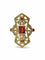 Bague 52 Bague ancienne en or jaune 18K avec grenats et diamants 58 Facettes 1064