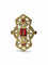 Bague 52 Bague ancienne en or jaune 18K avec grenats et diamants 58 Facettes 1064