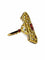 Bague 52 Bague ancienne en or jaune 18K avec grenats et diamants 58 Facettes 1064