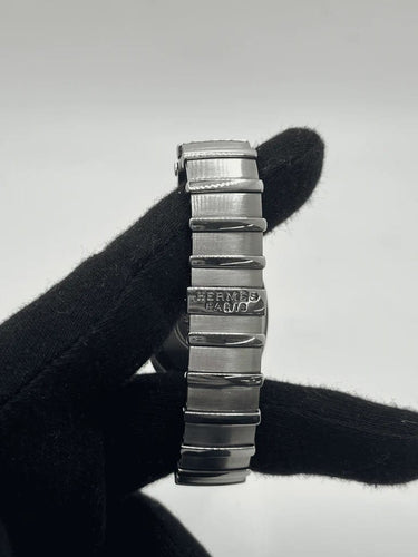 Montre Hermès Espace - Montre en acier, cadran noir, 32 mm 58 Facettes