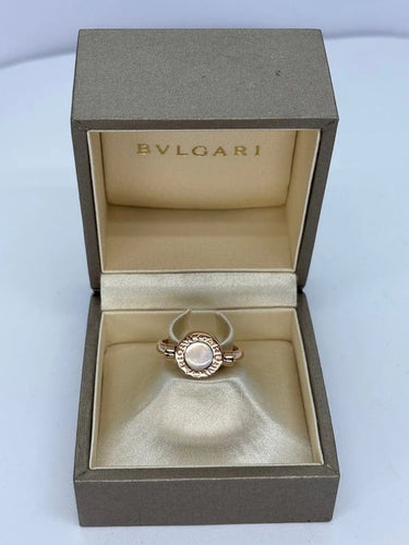 Bague 52 Bulgari - Bague réversible en or rose, onyx et nacre 58 Facettes 1069