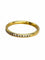 Bague 48 FRED - Demi-alliance en or jaune et diamants 0,21 ct 58 Facettes 1110