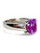 Bague 51 Bague en or blanc 18K sertie d’un saphir rose 3 ct 58 Facettes 416