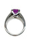 Bague 51 Bague en or blanc 18K sertie d’un saphir rose 3 ct 58 Facettes 416