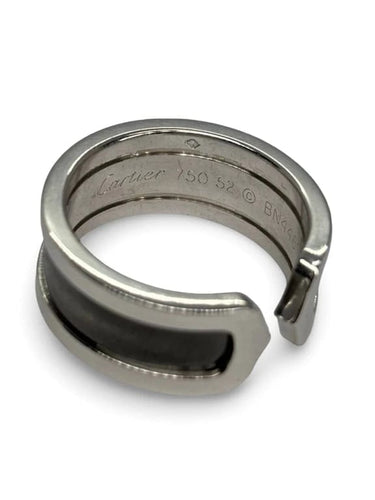 Bague 52 Cartier C de Cartier - Bague en or blanc 18K 58 Facettes 1061