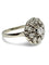 Bague 64 Bague marguerite ancienne en or blanc 18K, platine et diamants 0,85 ct 58 Facettes 1179