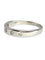 Bague 54 Alliance en or blanc 18K sertie de diamants 0,15 ct 58 Facettes 1178