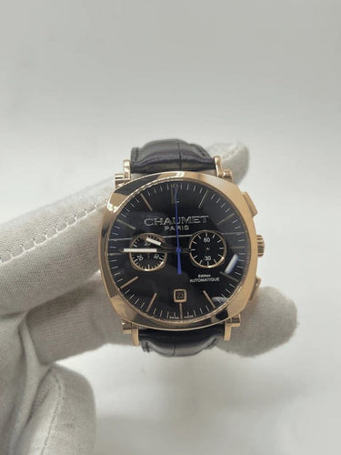 Montre Chaumet Dandy - Montre chronographe XL en or rose 18K 58 Facettes 1083
