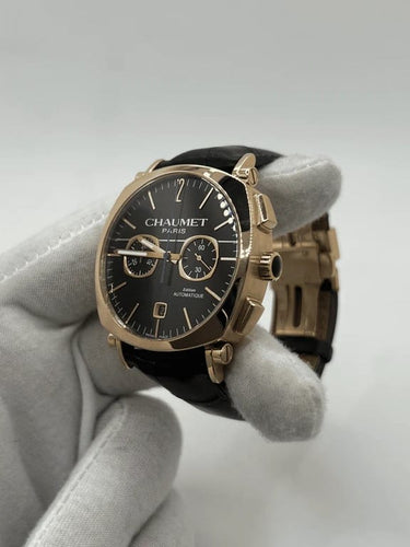 Montre Chaumet Dandy - Montre chronographe XL en or rose 18K 58 Facettes 1083