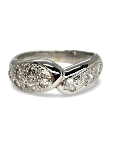 Bague 54 Bague en or blanc 18K sertie de diamants 0,60 ct 58 Facettes 1177