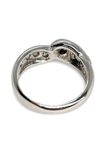 Bague 54 Bague en or blanc 18K sertie de diamants 0,60 ct 58 Facettes 1177