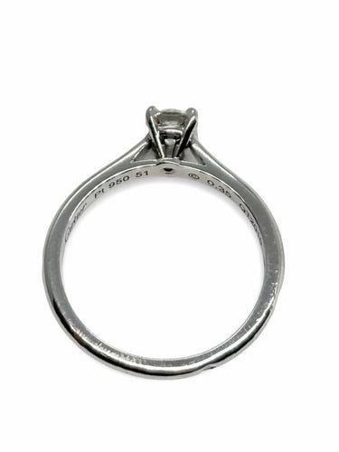 Bague 51 Cartier 1895 - Bague solitaire en platine 950 et diamant naturel 58 Facettes 1180