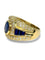 Bague 53 Bague en or jaune 18K avec saphirs et diamants 58 Facettes 1203