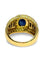 Bague 53 Bague en or jaune 18K avec saphirs et diamants 58 Facettes 1203