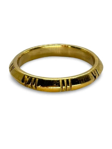 Bague 53.5 Tiffany & Co Atlas X - Alliance en or jaune 18K 58 Facettes 1207