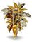 Broche Missiaglia - Broche en or jaune 18K saphirs et diamants 58 Facettes 1254