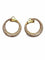 Boucles d'oreilles Boucles d'oreilles en or rose 18K serties de diamants 1,2 ct 58 Facettes
