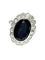 Bague 53 Bague en platine 950 avec saphir 4 ct et diamants 0,50 ct 58 Facettes 1290
