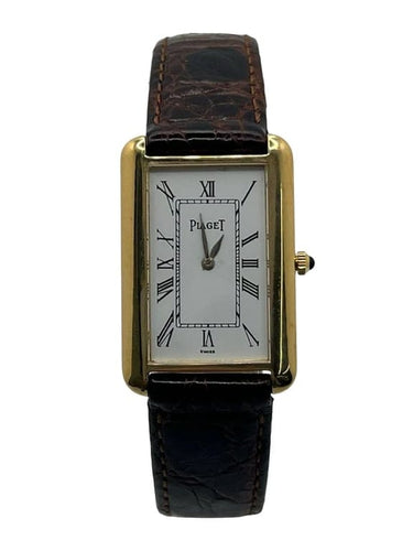 Montre Piaget Tank Allongée - Montre en or jaune 18K réf. 9228 58 Facettes