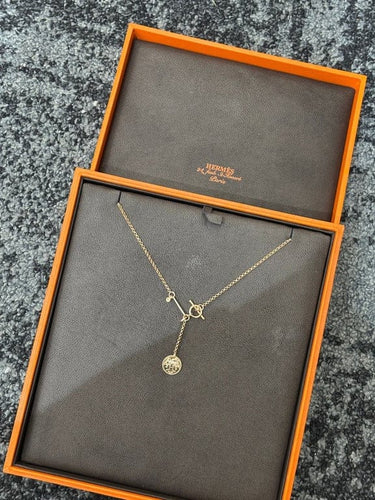 Collier Hermès Ex-Libris - Collier en or rose 18K 58 Facettes 1295