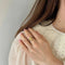 Bague 56.5 Augis - Bague chevalière médaille d'amour en or jaune, diamant et rubis 58 Facettes LMB-309