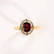 Bague 48 Bague ancienne grenat et diamants en or 18K et platine 58 Facettes LMB-288