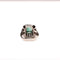 Bague 53 Bague style Art déco en or blanc et platine, émeraude colombienne et diamants 58 Facettes LMB-325