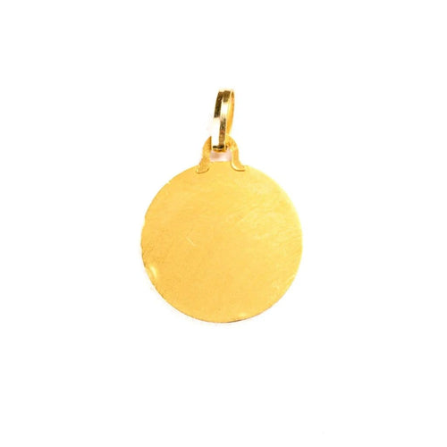 Pendentif Médaille Art nouveau de fidélité en or jaune 18K 58 Facettes LMB-333