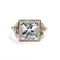 Bague 50 Bague style Art déco en or blanc avec aigue-marine et diamants 58 Facettes LMB-332