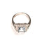 Bague 50 Bague style Art déco en or blanc avec aigue-marine et diamants 58 Facettes LMB-332