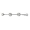 Broche Broche barrette en platine 850 millièmes et diamants 58 Facettes LMB-5