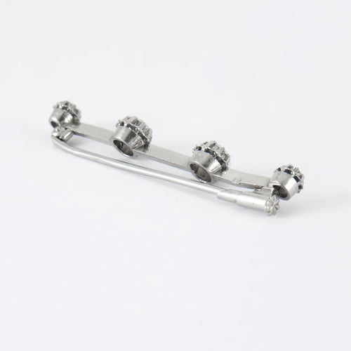 Broche Broche barrette en platine 850 millièmes et diamants 58 Facettes LMB-5