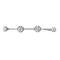 Broche Broche barrette en platine 850 millièmes et diamants 58 Facettes LMB-5