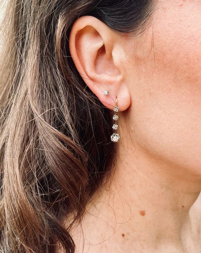 Boucles d'oreilles Boucles d'oreilles dormeuses en or 18K et diamants 58 Facettes