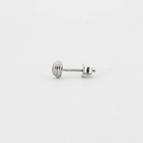 Boucles d'oreilles Clous d'oreilles - Puces en or blanc 18K et diamants 58 Facettes
